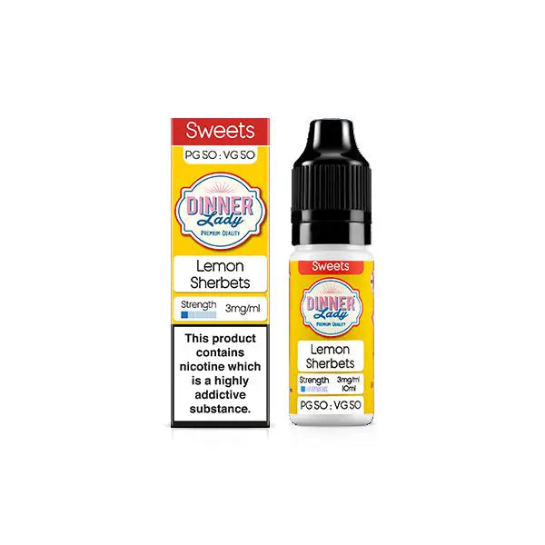 3mg Dinner Lady 50:50 Sweets 10ml (50VG/50PG) - Vaping Products