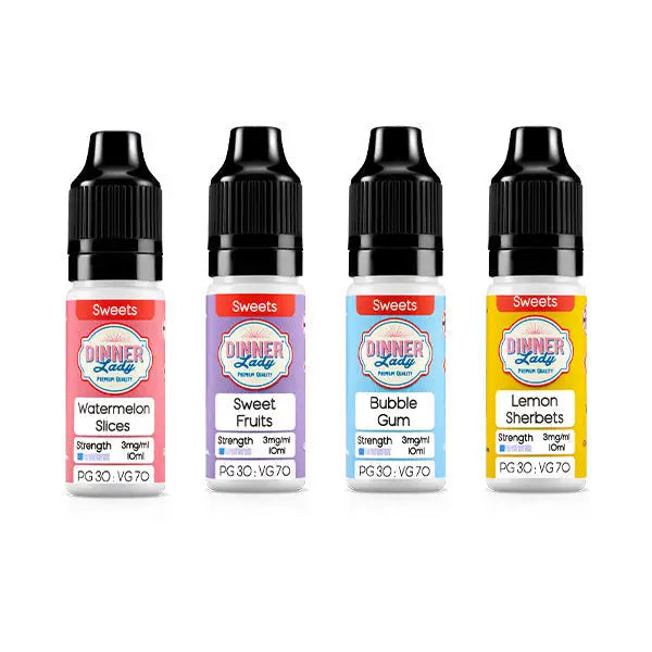3mg Dinner Lady 50:50 Sweets 10ml (50VG/50PG) - Vaping Products