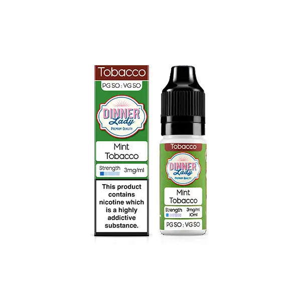 3mg Dinner Lady 50:50 Tobacco 10ml (50VG/50PG) - Vaping Products