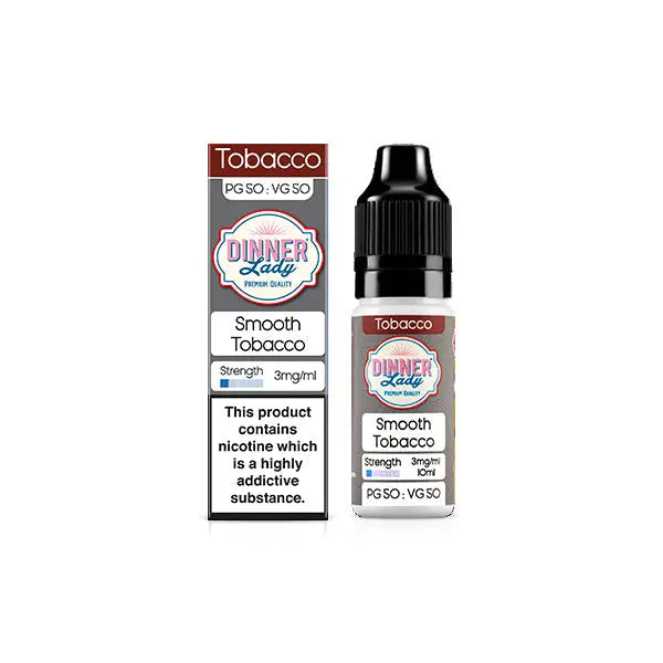 3mg Dinner Lady 50:50 Tobacco 10ml (50VG/50PG) - Vaping Products