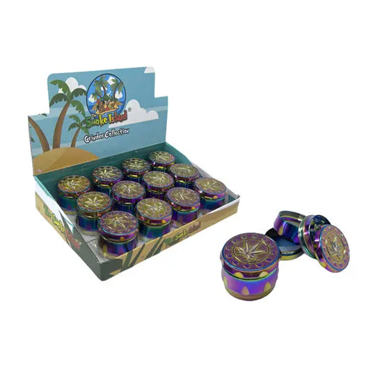 4 Parts Large Metal Rainbow 40mm Grinder - SMK113XC - Smoking Products