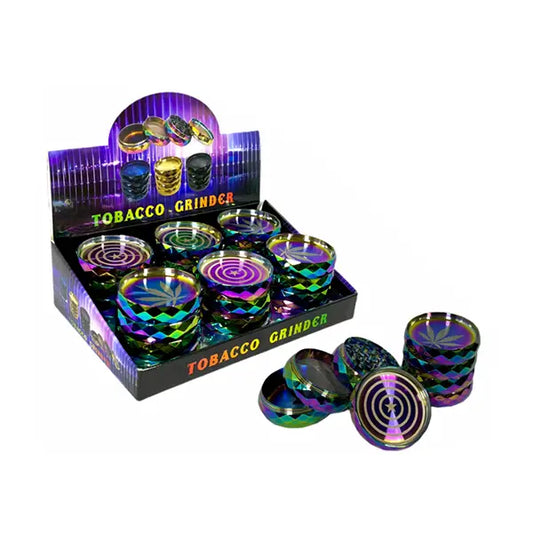 4 Parts Metal Tobacco Grinder (Various Designs) - XHZS63-4 - Smoking Products