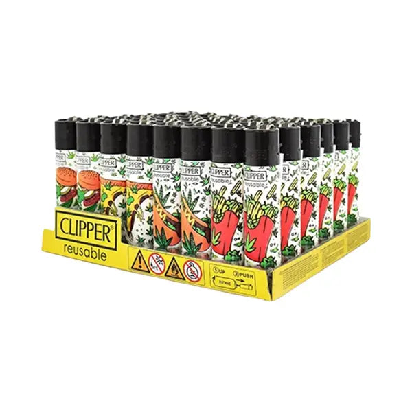 40 Clipper Classic Large Flint Leaves Fast Food - CL3C1524UK - Smoking Products