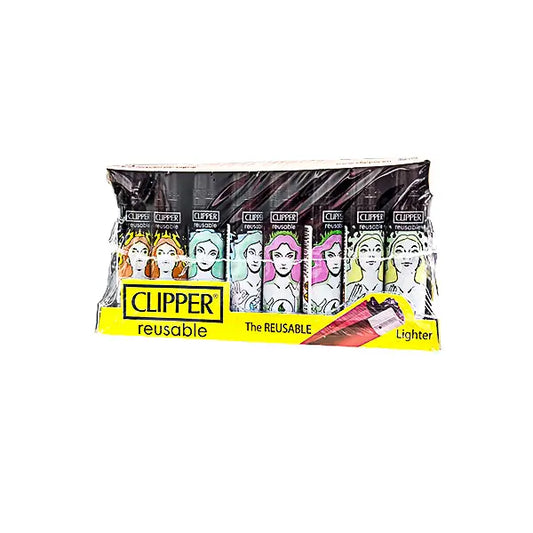 40 Clipper CP11R Classic Large Flint Elements Lighters - CL3C1507UKH - Smoking Products