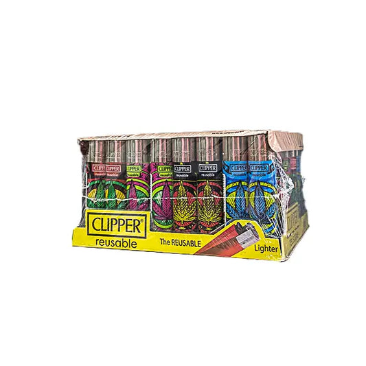 40 Clipper CP11R Classic Large Flint Leaves World 4 - CL3C881UKH - Smoking Products