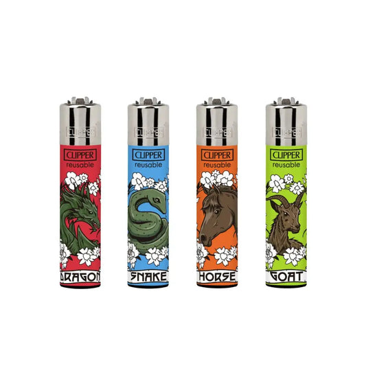 40 Clipper CP11RH Classic Chinese Horoscope Flint Lighters - CL3C1624 - Smoking Products