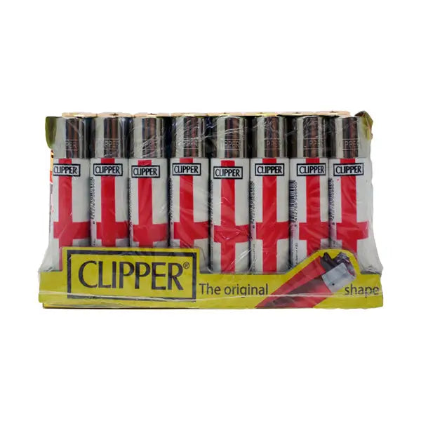40 Clipper CP11RH Classic Flint England Flag Lighters - CL5C048UKH - Smoking Products