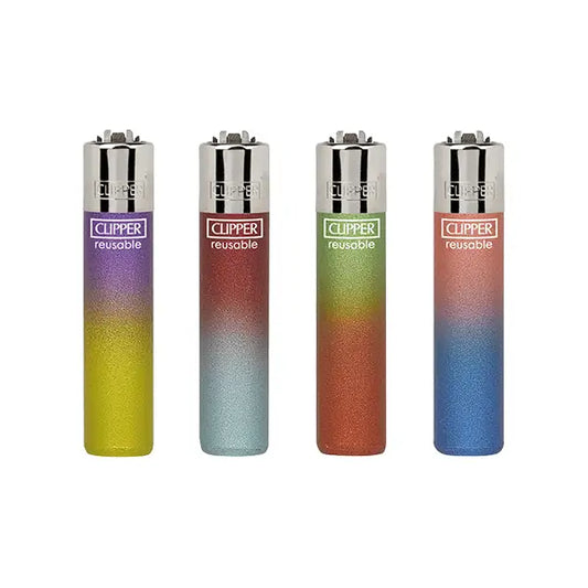 40 Clipper D48 CP11 Classic Flint Metallic Gradient 7 Lighters - CL2A264BCH - Smoking Products