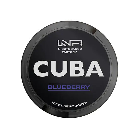 43mg CUBA Black Nicotine Pouches - 25 Pouches - Blueberry - Smoking Products