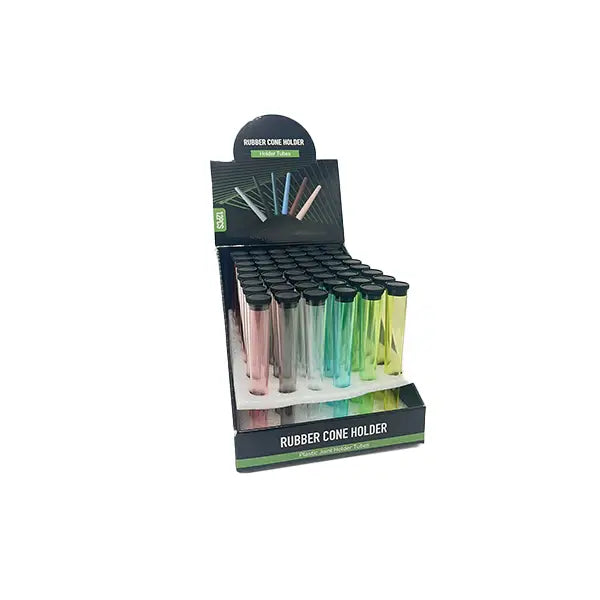 48x Rubber Cone Holder Container - Smoking Products