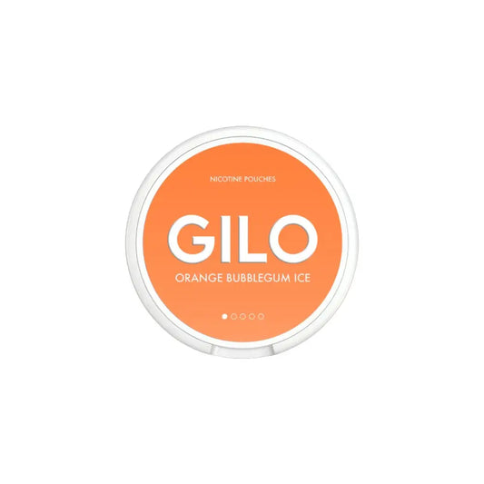 4mg GILO Nicotine Pouches Orange Bubblegum Ice - 20 Pouches - Fulfilment