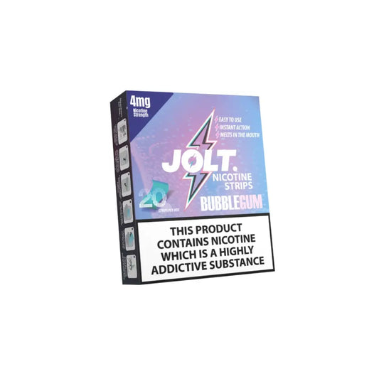 4mg JOLT Nicotine Strips - 20 Strips - Bubblegum - Smoking Products