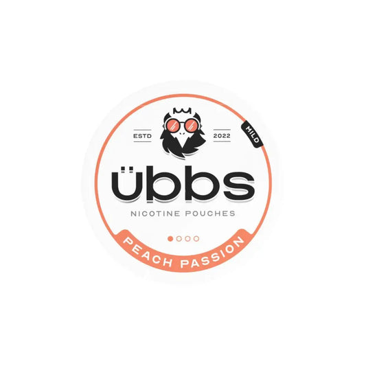 4mg Übbs Peach Passion Mild Strength Nicotine Pouches - 20 Pouches - Fulfilment