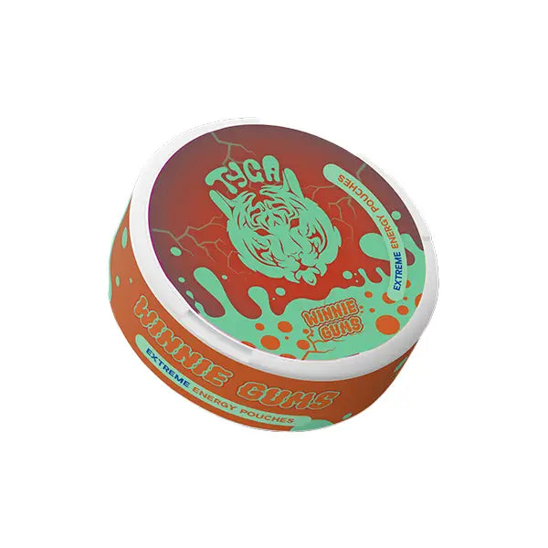 5 Tub Multipack Bundle 100mg Tyga Extreme Energy Caffeine Beta Alanine L-Theanine Pouches - 20 Pouches Per Tub - Pre