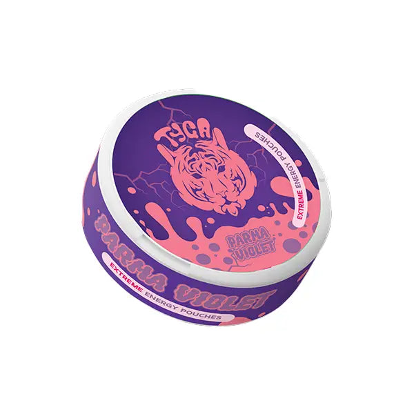 5 Tub Multipack Bundle 100mg Tyga Extreme Energy Caffeine Beta Alanine L-Theanine Pouches - 20 Pouches Per Tub - Pre