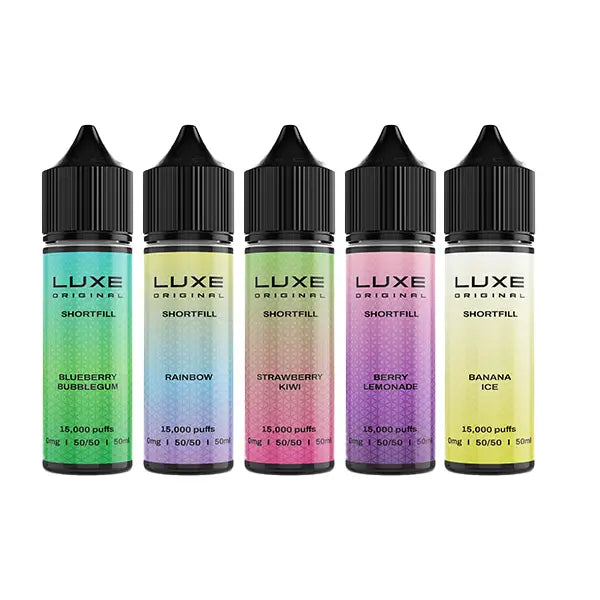 5 x 0mg LUXE Original 50ml Shortfill (50VG/50PG) - Multipack - Vaping Products