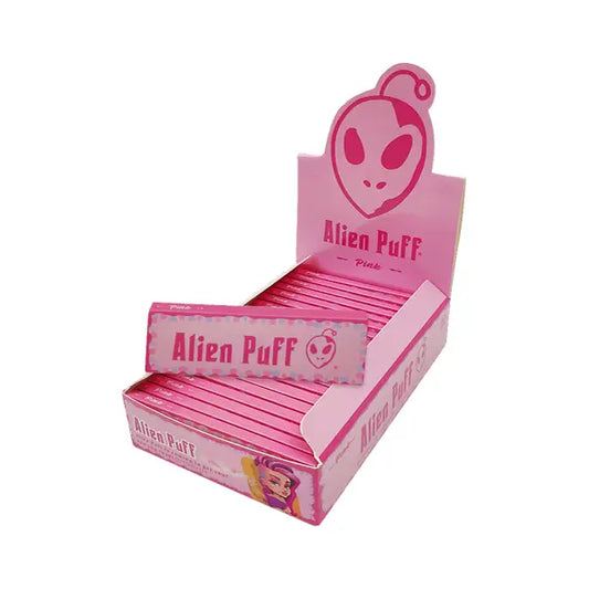 50 Alien Puff 1 1/4 Size Pink Rolling Papers (HP2102AP) Smoking Products