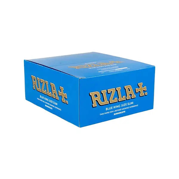 50 Blue King Size Slim Rizla Rolling Papers - Smoking Products