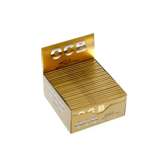 50 OCB Premium King Size Slim Gold Papers - Smoking Products