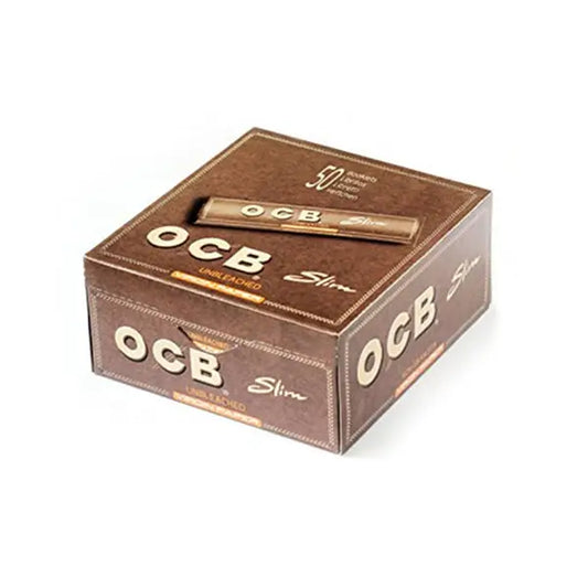 50 OCB Virgin King Size Unbleached Rolling Papers - Smoking Products