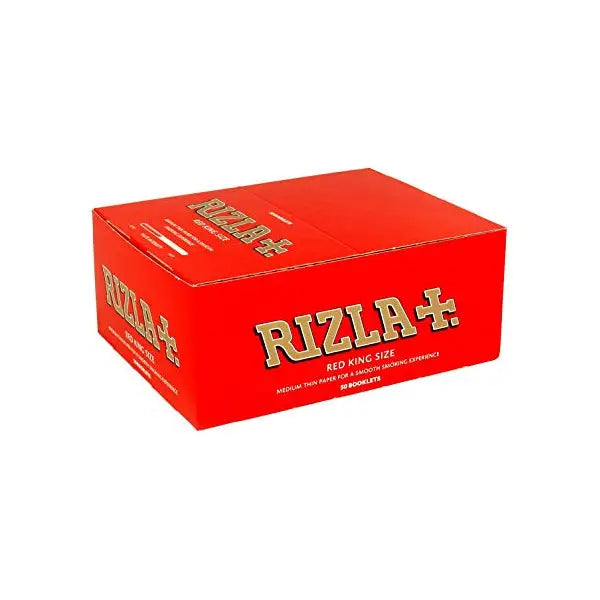 50 Red King Size Rizla Rolling Papers - Smoking Products