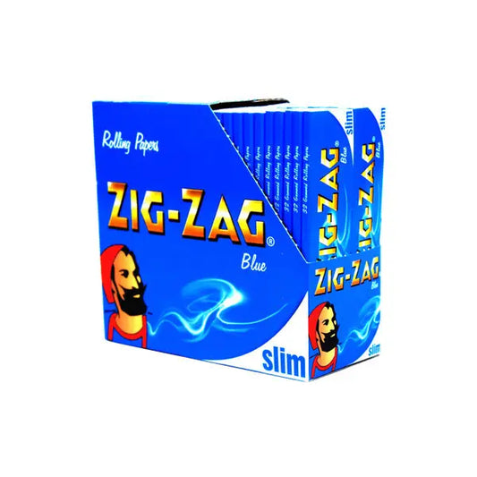 50 Zig-Zag Blue Slim King Size Rolling Papers - Smoking Products