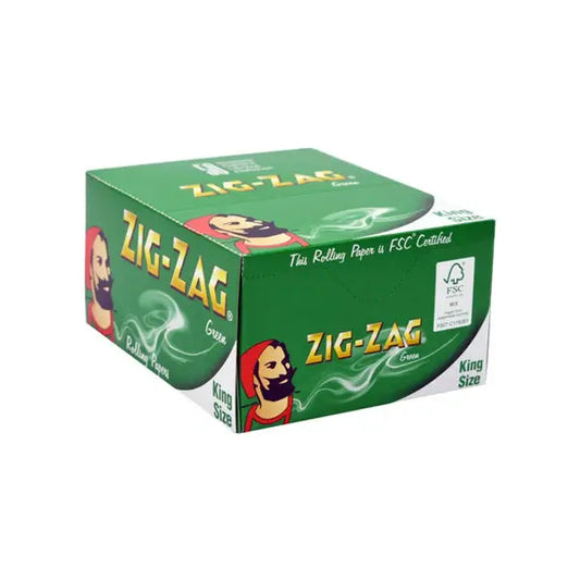 50 Zig-Zag Green King Size Rolling Papers - Smoking Products