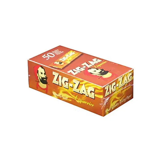 50 Zig-Zag Liquorice Regular Size Rolling Papers - Smoking Products