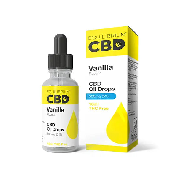 500mg Equilibrium CBD Oil 10ml - Vanilla Flavour - CBD Products