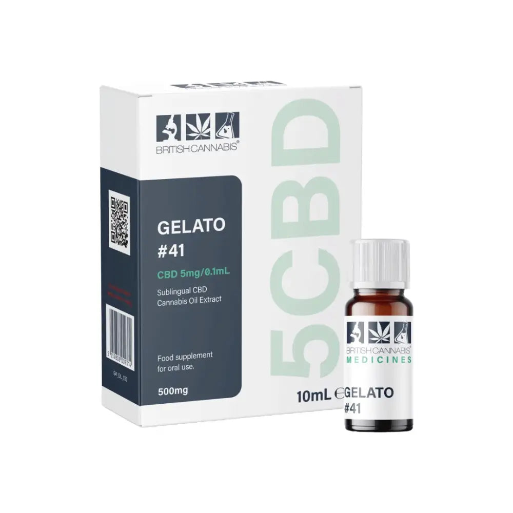 5CBD by British Cannabis 500mg CBD Full Plant Extract Gelato 10ml - CBD Products