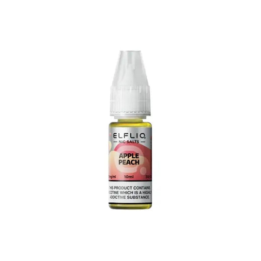 5mg ELFLIQ By Elf Bar 10ml Nic Salt (50VG/50PG) - Apple Peach - Vaping Products