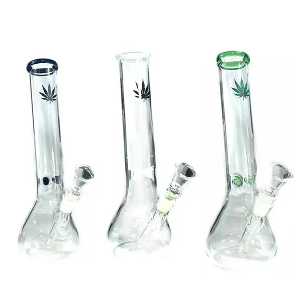6 x 12’’ Handicrafted Glass Bong - GWP-12(GS0912) - Smoking Products