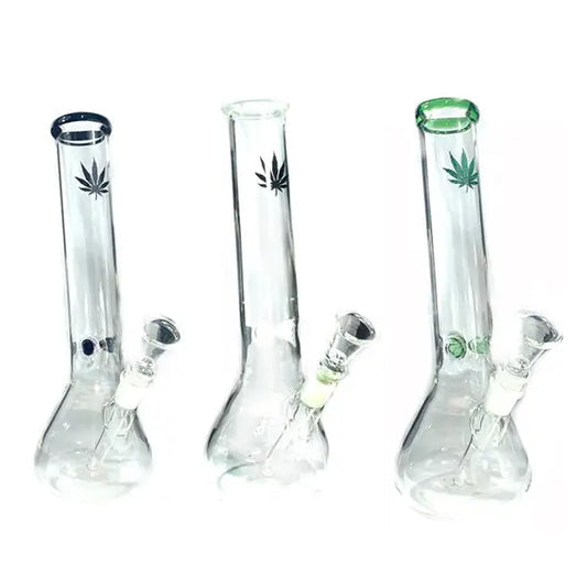 6 x 12’’ Handicrafted Glass Bong - GWP-12(GS0912) - Smoking Products