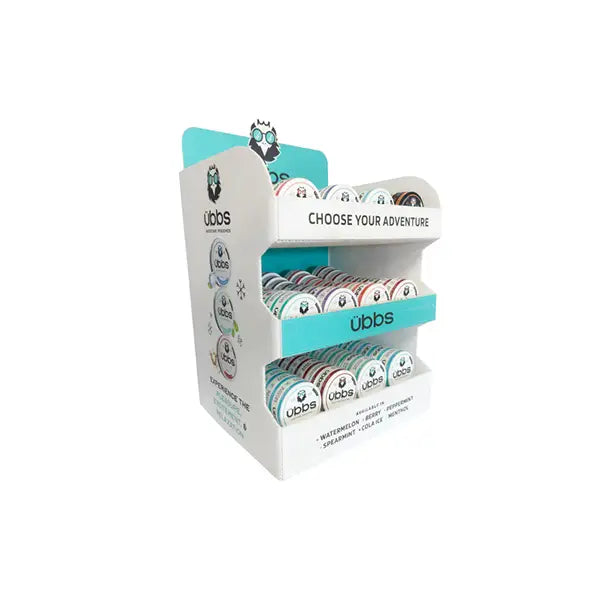 6mg 11mg 14mg Ubbs Nicotine Pouches CDU Bundle + 120 Units Set - Smoking Products