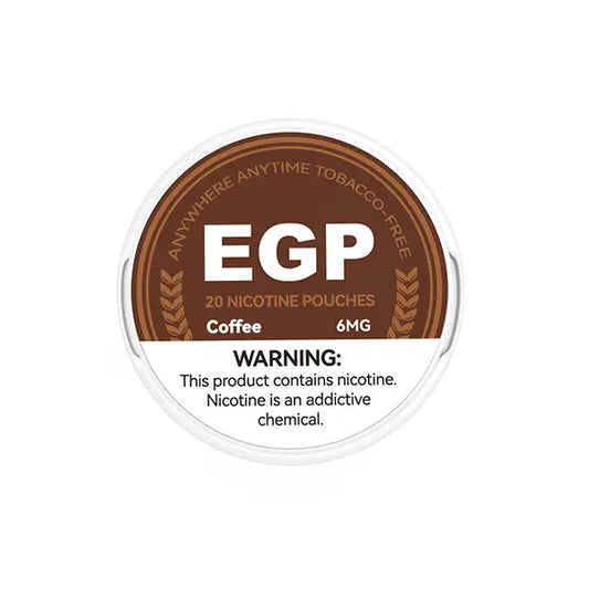 6mg EGP Nicotine Pouches - 20 Pouches - Coffee - Smoking Products