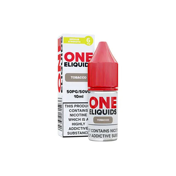 6mg One E-Liquids Flavoured Nic Shot 10ml (50VG/50PG) - Vaping Products