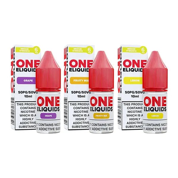 6mg One E-Liquids Flavoured Nic Shot 10ml (50VG/50PG) - Vaping Products