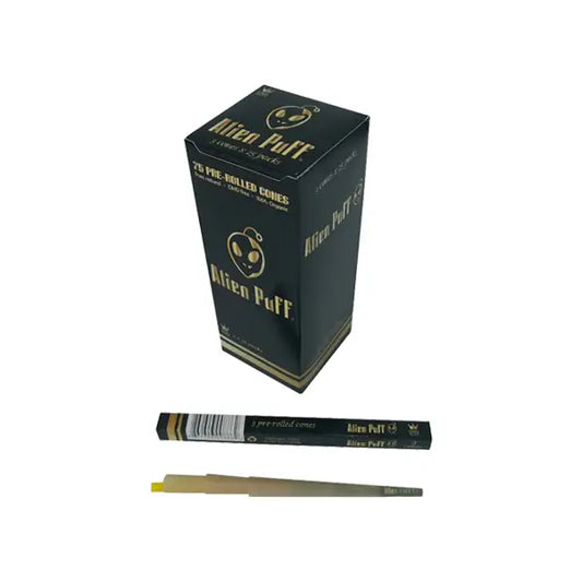 75 Alien Puff Black & Gold King Size Pre-Rolled Cones (HP142) Smoking Products