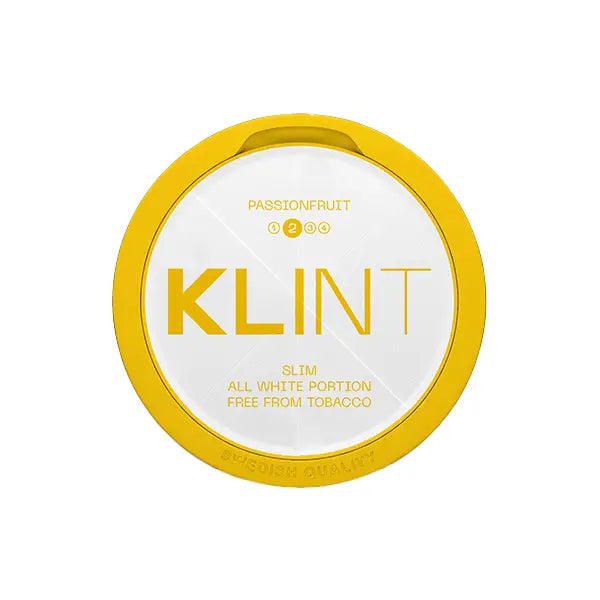 8mg Klint Passion Fruit Slim Nicotine Pouch - 20 Pouches - Smoking Products
