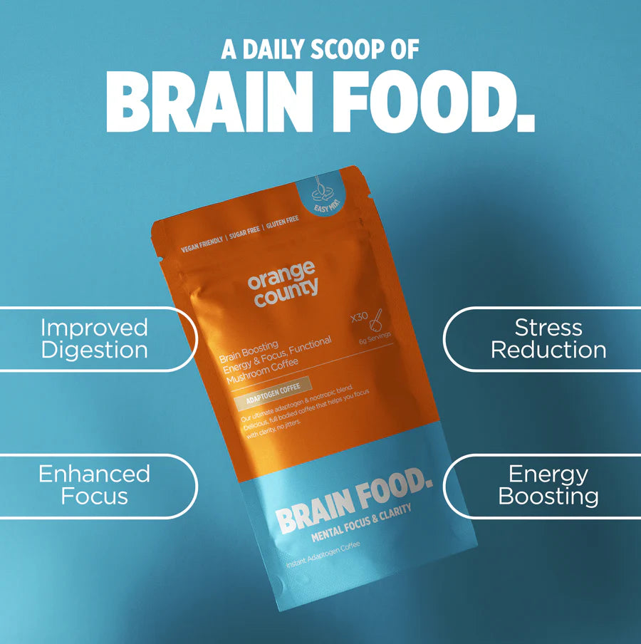 Orange County Focus & Energy Brain Food Mushroom Coffee Supplement (Sample Size) 42g