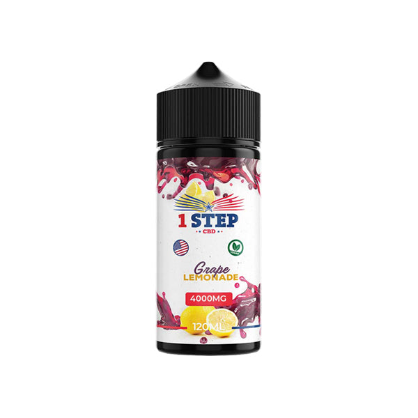 1 Step CBD 4000mg CBD E-liquid 120ml (BUY 1 GET 1 FREE)