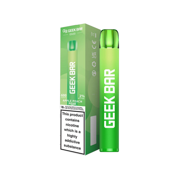 EXPIRED :: 20mg Geekvape Geek Bar E600 Disposable Vape Device 600 Puffs