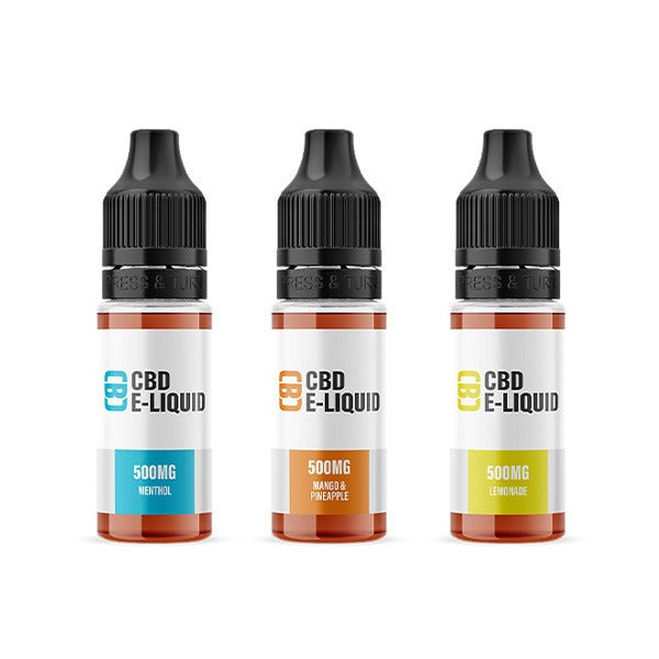 CBD Asylum 500mg CBD E-liquid 10ml (70PG/30VG) (BUY 1 GET 2 FREE)