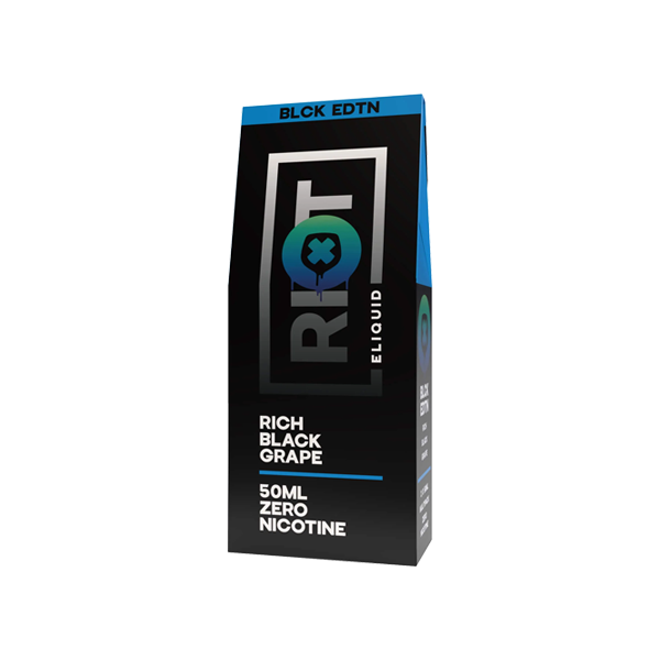 2x 50ml Riot Squad Black Edition Range 0mg 100ml Shortfill (50VG/50PG)