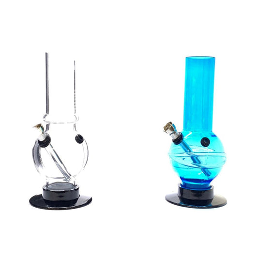 8" Mixed Colour Plain  Acrylic Bong - FB 0239