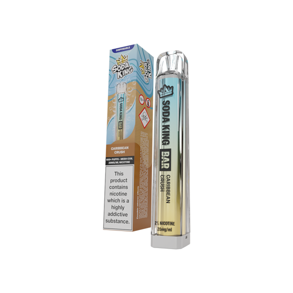 20mg Soda King Bar Disposable Vape Device 600 Puffs