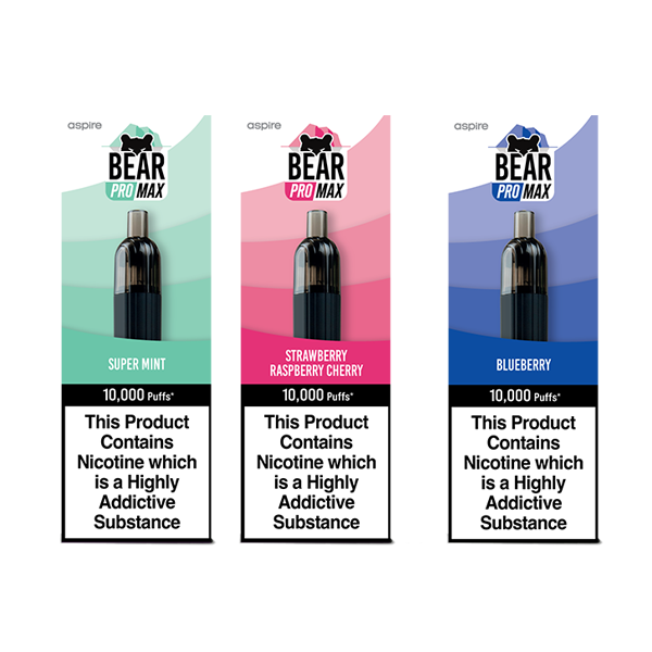 Bear Pro Max 10000 Puffs Bar Series Includes 3X Nic Salts 20mg