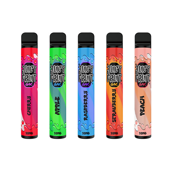 20mg Juicy Fruit Bar Disposable Bar Vape Device 600 Puffs