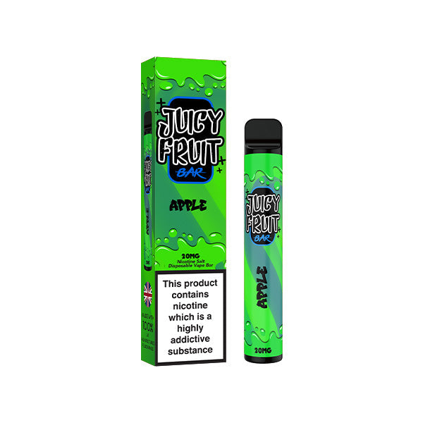 20mg Juicy Fruit Bar Disposable Bar Vape Device 600 Puffs