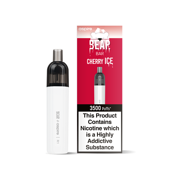 20mg BEAR+Aspire R1 Refillable Disposable Vape & 10ml Nic Salt 3500 Puffs